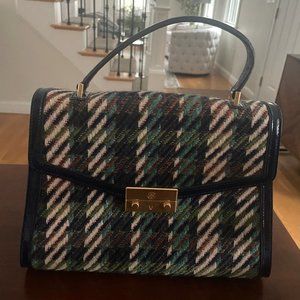 Tory Burch Juliette Tweed Top Handle Satchel Handbag Convertible/crossbody